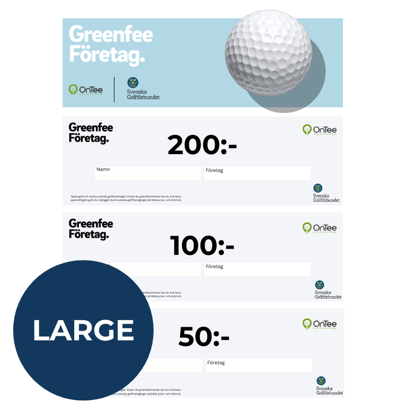 Greenfee Företag - Stora paketet