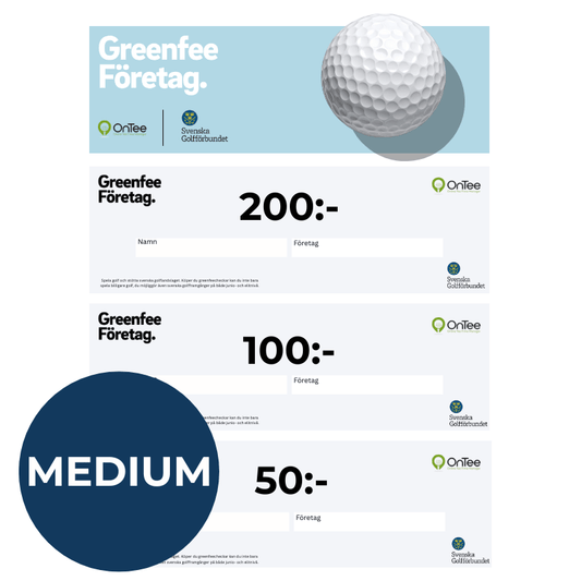 Greenfee Företag - Mellanstora paketet